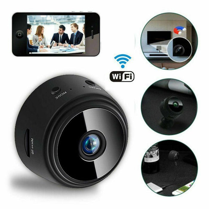 A9 1080P Wifi Mini Hidden Camera - Moving Detection, Night Vision, Remote Monitoring, Wireless Surveillance - Ideal for Home Security and Nanny Monitoring - Shopsta EU