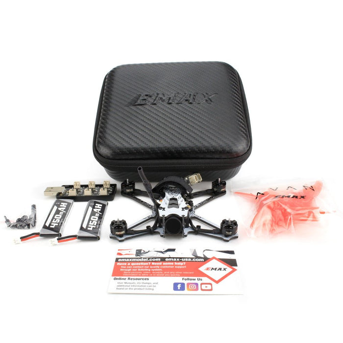 Emax Tinyhawk II Freestyle - 2.5 Inch FPV Racing Drone BNF Frsky D8, F4 FC, 5A ESC, 1103 Motor, Runcam Nano 2 Camera, 200mW VTX - Perfect for Thrill-Seeking Drone Enthusiasts - Shopsta EU