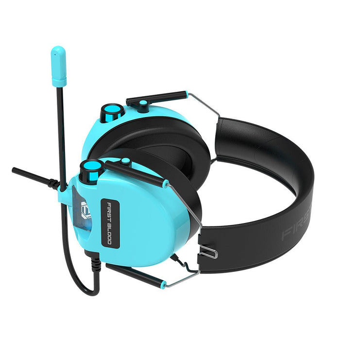 FirstBlood H10 Gaming Headset - Foldable Headphone with Virtual 7.1, One-way Noise Reduction Microphone, Colorful Light - Perfect for PC and Laptop Gamers - Shopsta EU