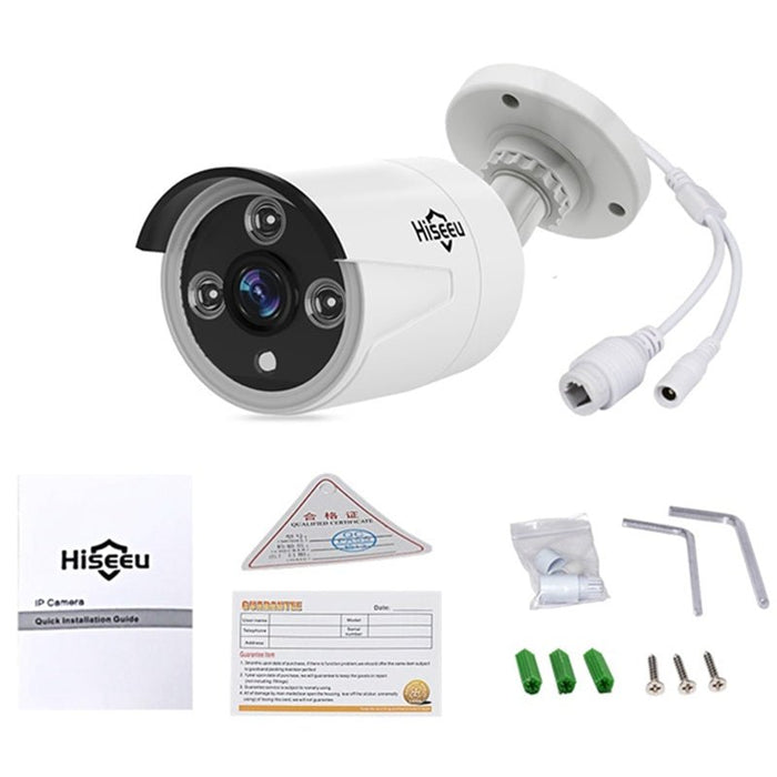 Hiseeu HB612 HB613 - 1536P 3.0MP POE Mini Bullet IP Camera with ONVIF, P2P, IP66 Waterproof, Outdoor IR CUT Night Vision - Ideal for Outdoor Security Surveillance - Shopsta EU