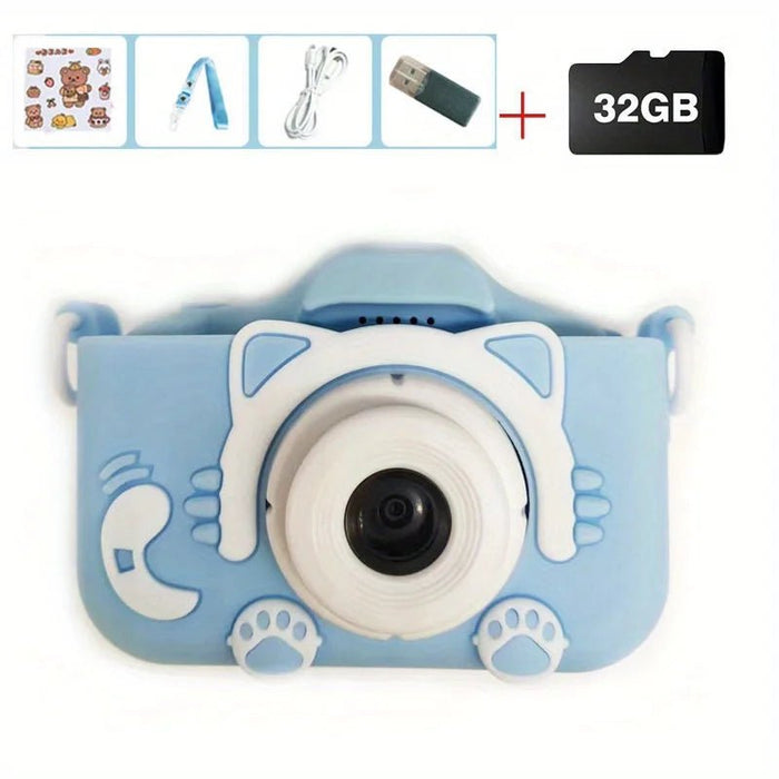 Mini Camera Kids Camera Toys For Boys/Girls, Kids Digital Camera For Toddler With Video, with 32GB SD Card, Best Birthday Gifts - Shopsta EU