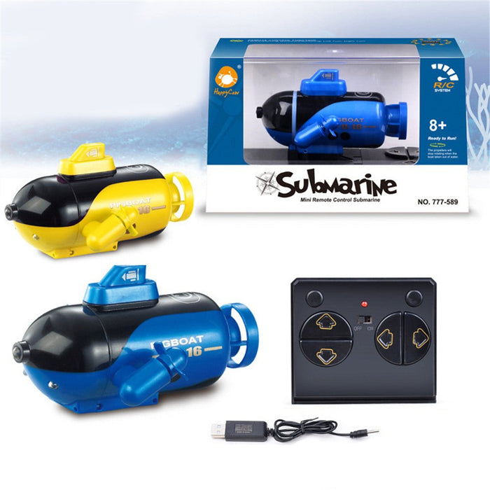 Mini RC Submarine Toy - 4 Channels Smart Electric Boat, Simulation Remote Control Drone Model - Perfect for Children's Entertainment - Shopsta EU