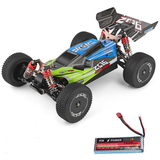 Wltoys 144001 1/14 2.4G 4WD High Speed Racing RC Car Vehicle Models 60km/h Upgraded Battery 7.4v 2600mah - Shopsta EU