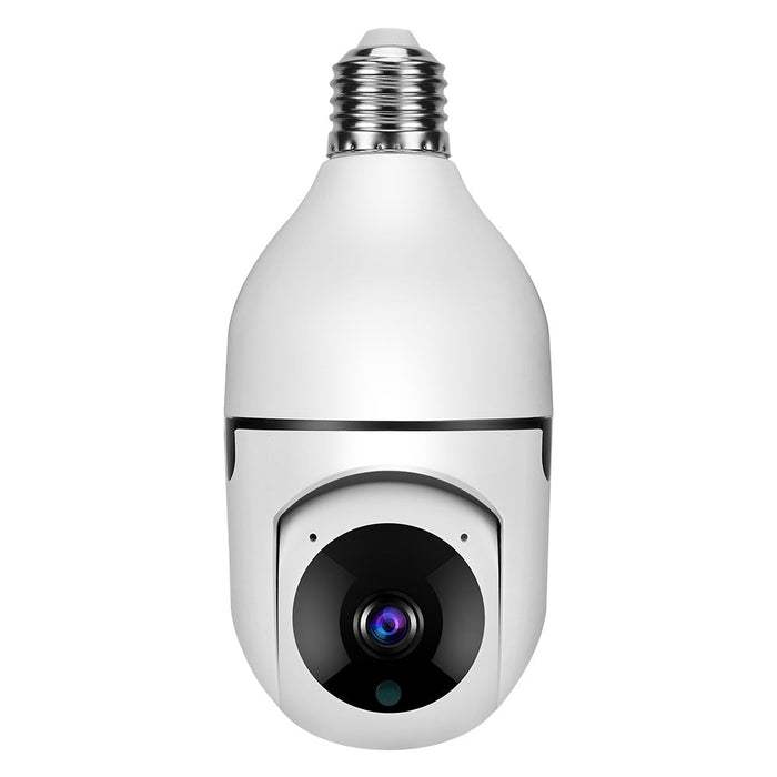 XIAOVV 2MP WiFi PTZ Security Camera - Wireless Bulb Camera with E27 Connector, Infrared Night Vision, Motion Detection, 2-Way Audio - Ideal for Home and Office Safety - Shopsta EU